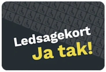 Ledsagekort, udstedt af Danske Handicaporganisationer (DH).